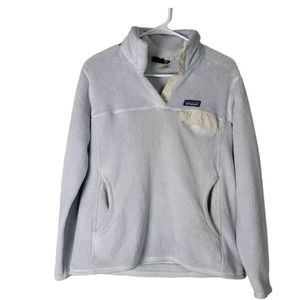 Womens Patagonia fleece re-tool pullover Snap T - pocket